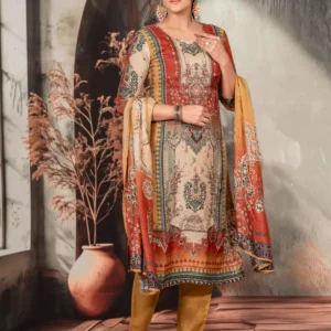 Maroon Soft Silk Pakistani Straight Suit For Women